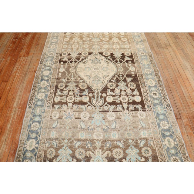 Mid 20th Century Vintage Wide Persian Long Runner - 4'3" x 16' For Sale - Image 5 of 8