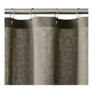72"x72" Linen Shower Curtain Gray - Casaluna For Sale