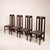 Brown Ash Wood Ingram Low Chairs by Charles Rennie Mackintosh for Cassina, 1980, Set of 4 For Sale - Image 8 of 18