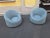 Set of Vintage Tub Chairs in Light Blue Bouclé Fabric, 2000s, in Very Good conditions. Designed from 2000