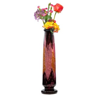 Large Vase in Glass Paste from Daum, 1870 For Sale