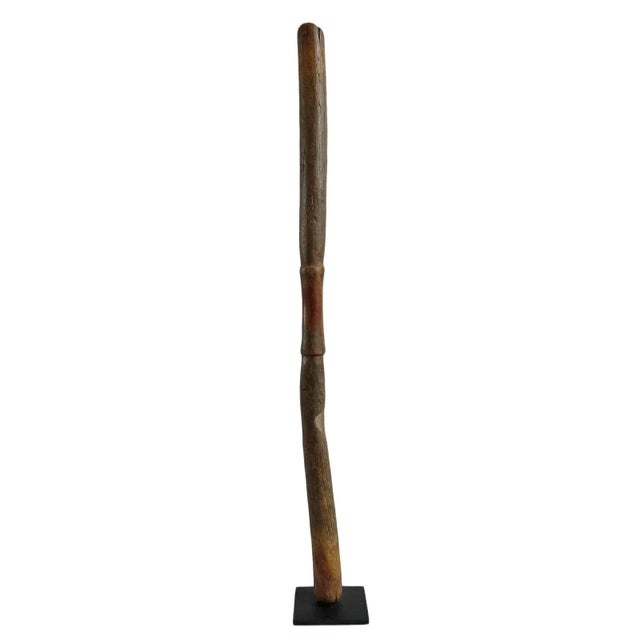 Brown Mid 20th Century Tuareg Wood Pestle Stick For Sale - Image 8 of 8
