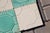 Art Deco Set of Seven Large Portuguese Glazed Tiles Mint Green & White Geometric Design c.1910s For Sale - Image 10 of 13
