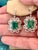 7 Carat Colombian Emerald Cut Emerald Diamond Hanging/Drop Earrings 18Karat Gold For Sale - Image 4 of 18