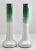 Green Art Nouveau Hand-Painted Opaline Glass Vases, France, 1920s, Set of 2 For Sale - Image 8 of 10