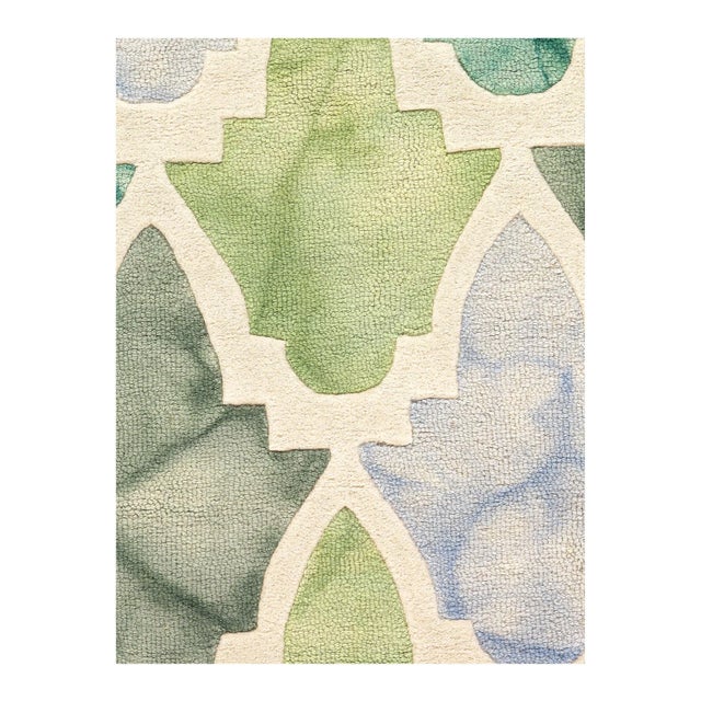 Contemporary Pasargad Handmade Hand-Tufted Modern Area Rug - 5′ × 8′ For Sale - Image 3 of 4