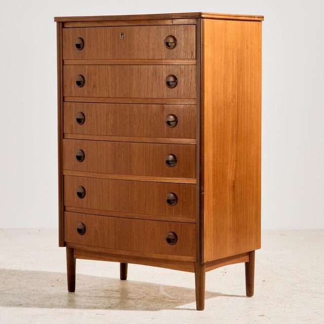 Teak Dresser with Six Drawers, 1960s For Sale - Image 13 of 13