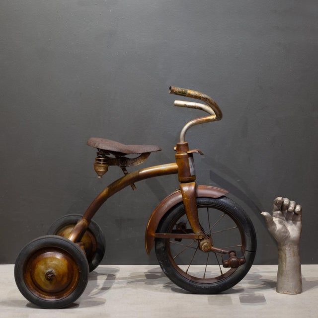 Brown Antique Murray Mercury Velocipede Tricycle c.1930 For Sale - Image 8 of 8