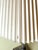 French Neoclassical Silvered Metal Column Table Lamp with Pleated Shade, 1970 For Sale - Image 14 of 15