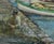 American Vintage Portofino, Italy Figurative Landscape -- The Day's Catch by Jackson Craig For Sale - Image 3 of 4