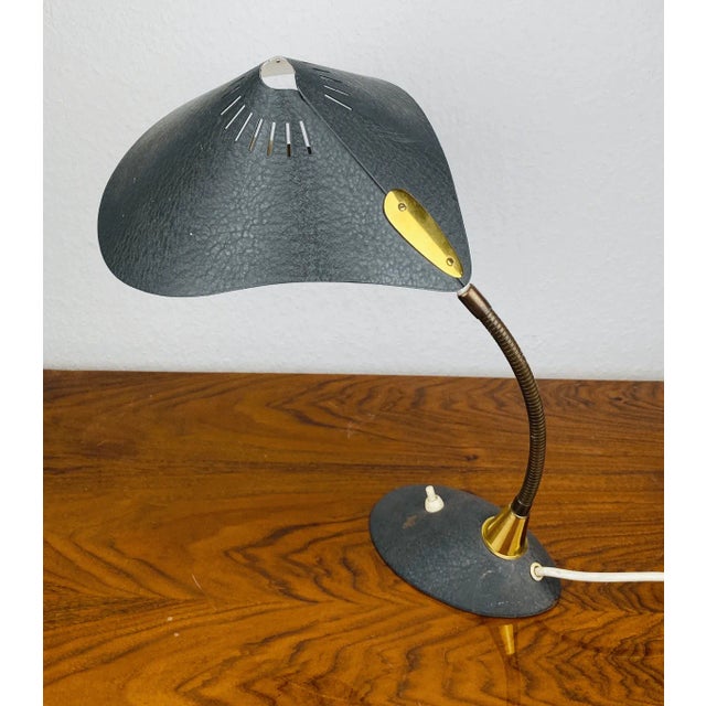 Black Cobra Desk Lamp from Cosack Leuchten, 1950s For Sale - Image 8 of 11