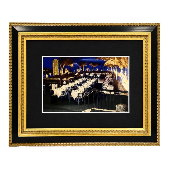 Vintage El Morocco Nyc Nightclub Framed Dining Room Photograph 8x10 New York For Sale
