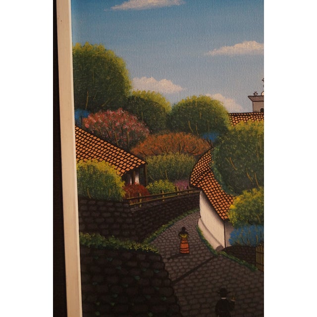 1970s Jose Antonio Velasquez Street Scene Painting For Sale - Image 4 of 10