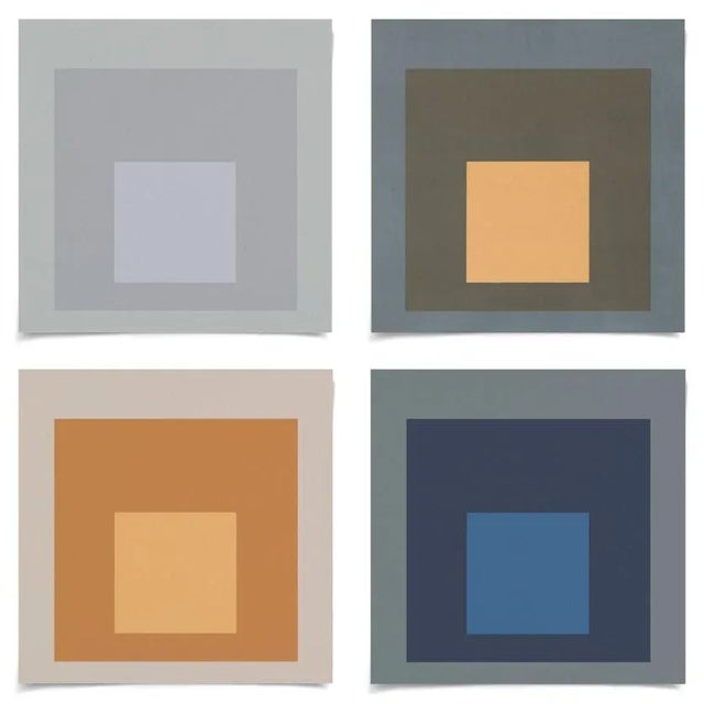 Modern Color Squares, Set of 4, Unframed Artwork For Sale In Los Angeles - Image 6 of 6
