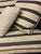 Contemporary Custom Striped Upholstered Sofa Attributed to Burton James For Sale - Image 3 of 4
