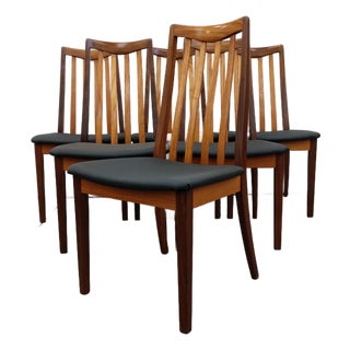 Set of 6 Vintage Mid Century Modern Teak Dining Chairs by G Plan For Sale