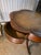 1940s Cloverleaf (6-Lobed) Drum With Elaborate Inlay, Gilded Tooled Inset Leather Top, ca.1930s/40s, For Sale - Image 5 of 11