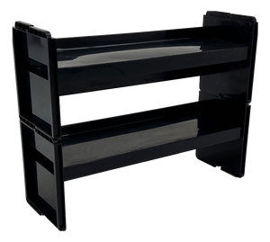 Black Modular Jeep Bookcase by De Pas, D'Urbino and Lomazzi for BBB, 1970s, Set of 2