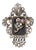 Jewelry Pin in Silver and 19.2 Karat Gold & Akoya Pearl For Sale