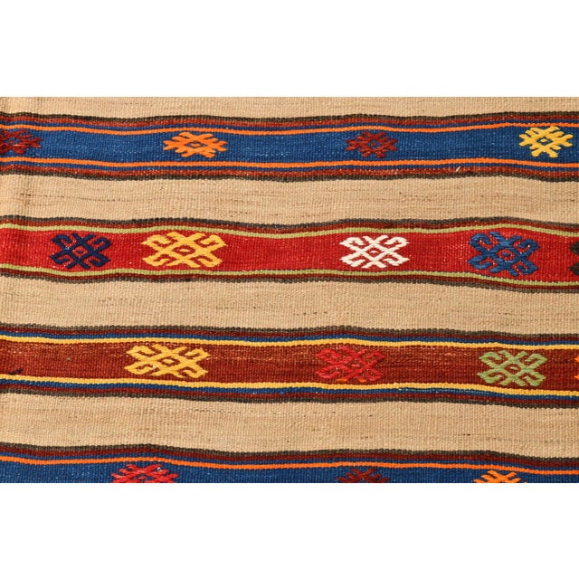 Textile Vintage Turkish Kilim Rug For Sale - Image 7 of 14