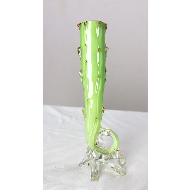 1960s French Soliflor Glass Vase, 1960s For Sale - Image 5 of 8