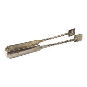 19th Century Russian 84 Silver Sugar Tongs