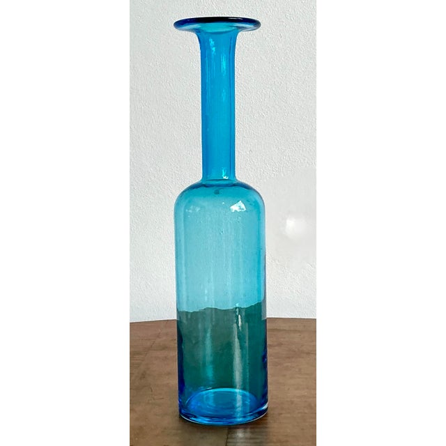 Vintage Boho Holmegaatd Glass Vase For Sale In West Palm - Image 6 of 10