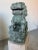 Pair of Large Vintage Chinese Green Soapstone Foo Dog Guardian Sculptures For Sale - Image 4 of 12