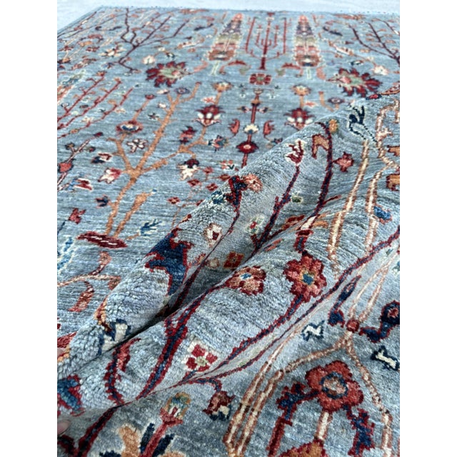 Textile Contemporary Bidjar Tree of Life Hand-Knotted Wool Rug For Sale - Image 7 of 12