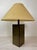 Vintage Table Lamp with Black and Gold Cube Base For Sale - Image 7 of 14