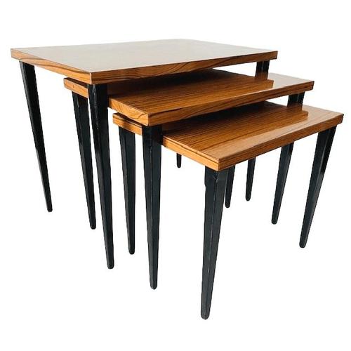 Vintage Danish Nesting Tables, 1960s, Set of 3 For Sale - Image 12 of 12