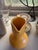 2010s Modern Sculptural Matte Yellow Ceramic Pitcher For Sale - Image 5 of 8
