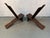 Mid 20th Century Pair of Geometric Carved Low Slung Tribal Palaver Chief Chairs For Sale - Image 12 of 13