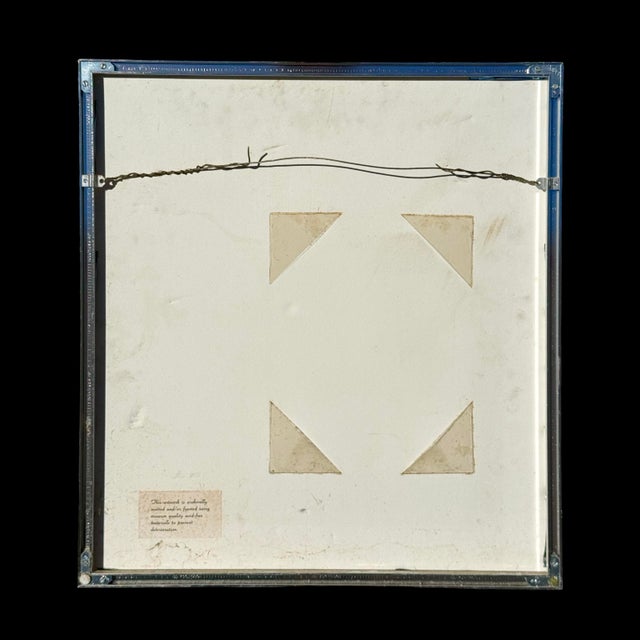 Vintage C. S. FitzSimonds “Summer Shadows” Still-Life Windowsill Original Etching, Signed & Framed For Sale - Image 11 of 11