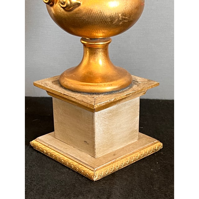 Vintage Italian Grotto Style Seashell & Rock Crystal Topiary on the Gilt Stand For Sale - Image 4 of 12