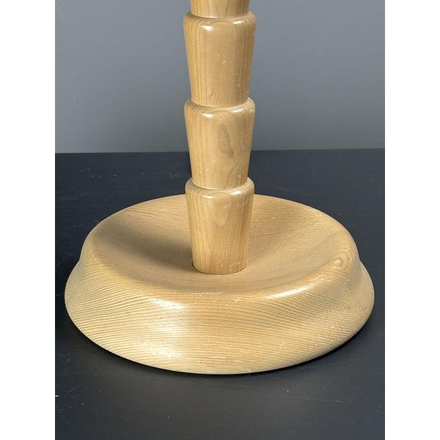 Pine Palm Table Mushroom Lamp from Temde, Switzerland, 1970s For Sale - Image 12 of 13