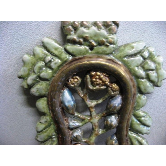 Ceramic Holy Water Stoups by Pietro Melandri, 1940s, Set of 2 For Sale - Image 7 of 14