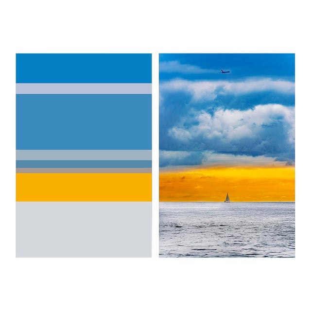 Contemporary Abstract Archival C-Print Photography “Temporal Perception 36 (Diptych)" by Serge Hamad For Sale