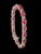 24 Carat Ruby & 1 Carat Diamond Affordable Tennis Bracelet 14 Karat White Gold For Sale - Image 17 of 18