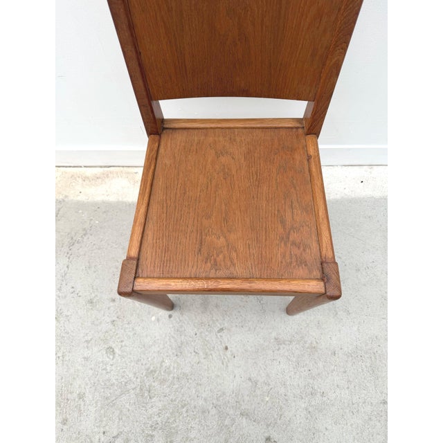 1950s Vintage Wooden Chair, France, 1950 For Sale - Image 5 of 11