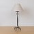 1930s French Tall Iron Brutalist Table Lamp For Sale - Image 4 of 13
