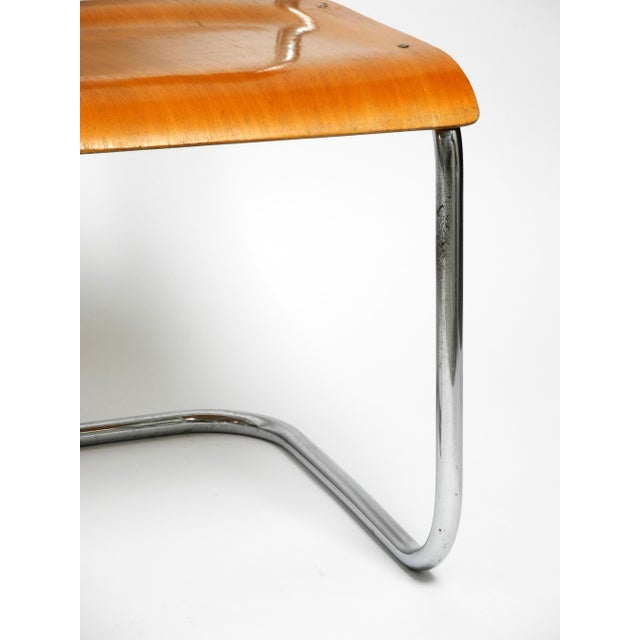 Bauhaus Tubular Steel Chairs by Mart Stam for Robert Slezak Czech, 1930s, Set of 4 For Sale - Image 12 of 18