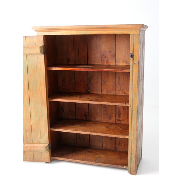 Antique Beadboard Country Cupboard Cabinet For Sale - Image 6 of 18