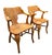 Mid 20th Century Pair of English Arts & Crafts Solid Quarter-Sawn Oak Armchairs, Early 20th Century For Sale - Image 5 of 9