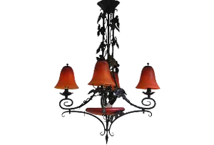 French Art Deco Charles Schneider Chandelier