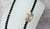 Onyx Vintage Onyx 14k Gold Necklace With Antique Ivory Panda Netsuke For Sale - Image 8 of 9