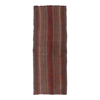 Decorative Vintage Turkish Kilim Rug - 2`8″ X 7`3″ For Sale