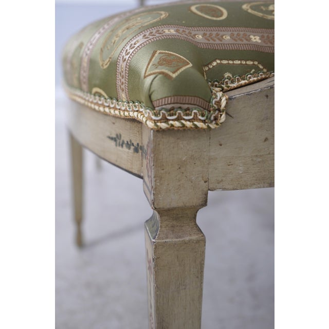 Adams Style Paint Decorated Triple Back Settee For Sale - Image 15 of 18