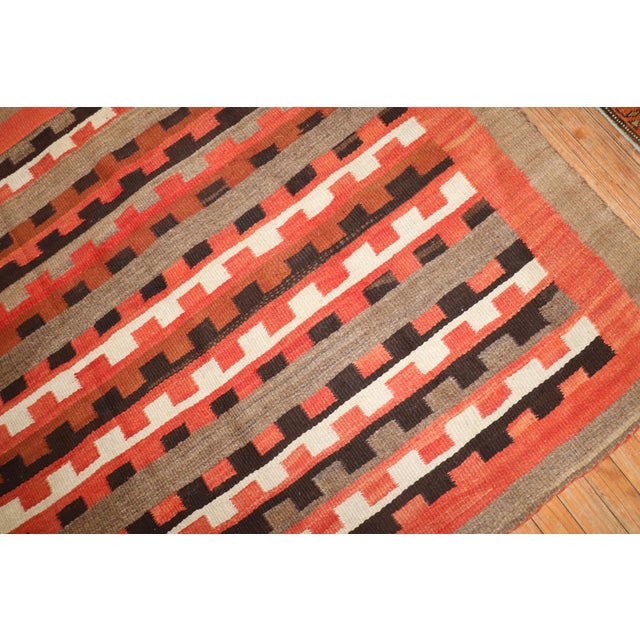 Early 20th Century Zabihi Collection American Navajo Square Tribal Rug - 4'5" x 4'9" For Sale In New York - Image 6 of 11