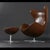 1974 Brown Leather Arne Jacobsen Fritz Hansen Egg Chair & Ottoman For Sale - Image 9 of 18